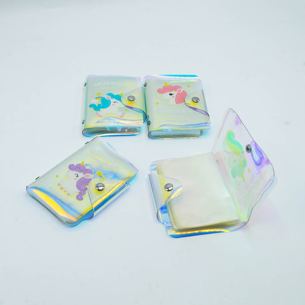 IRIDESCENT HOLOGRAPHIC CARD BAG