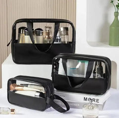 SET OF 3 TRAVEL COSMETIC BAGS