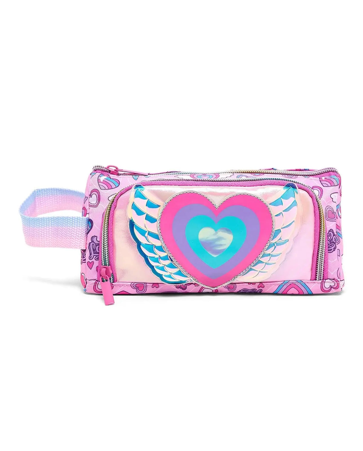 VEST FLUTTER HEART PENCIL CASE SPARKLES