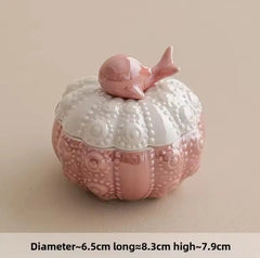 CERAMIC JEWELRY TRINKET BOX SPARKLES