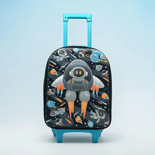 TRAVEL LUGGAGE TROLLEY - SPACE ROCKET