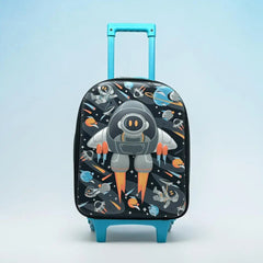 TRAVEL LUGGAGE TROLLEY - SPACE ROCKET
