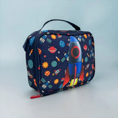 SPACE ROCKET INSULATED LUNCH BAG
