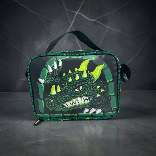 GREEN DINOSAUR INSULATED LUNCH BAG - Sparkles
