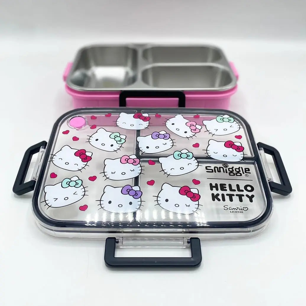 SMIGGLE STAINLESS STEEL TRIO LARGE LUNCH BOX SPARKLES