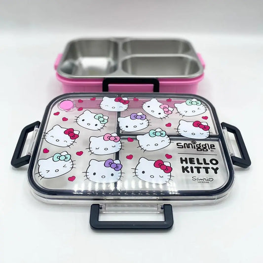SMIGGLE STAINLESS STEEL TRIO LARGE LUNCH BOX SPARKLES