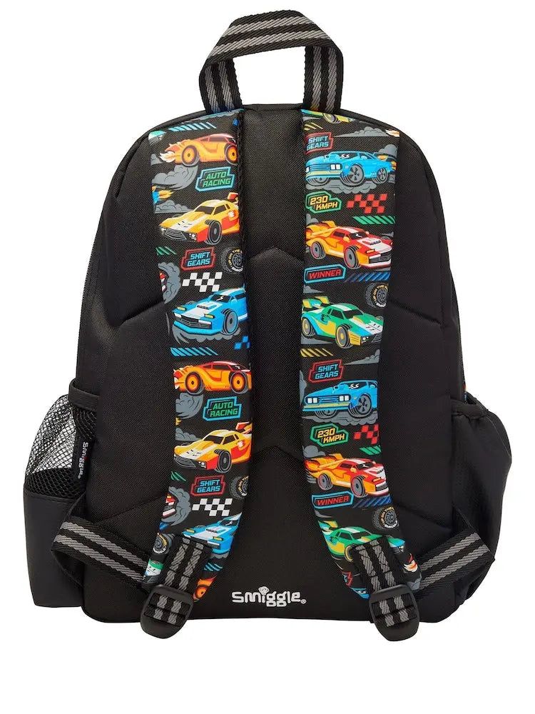 SMIGGLE CURIOUS JUNIOR CAR BACKPACK SPARKLES
