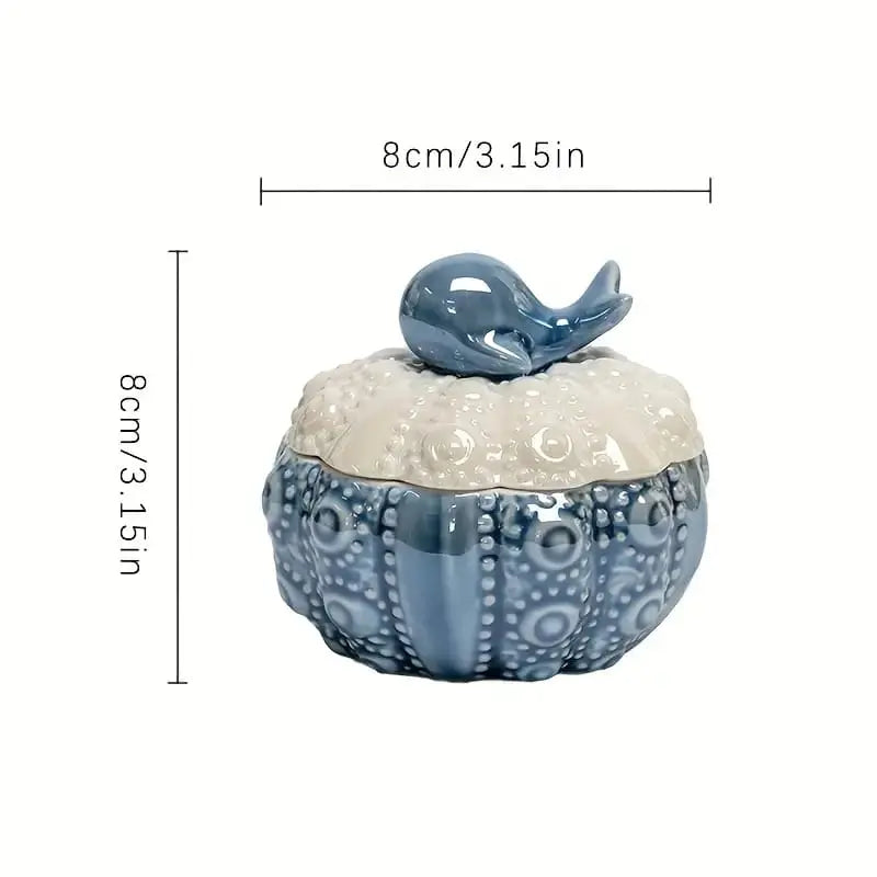 CERAMIC JEWELRY TRINKET BOX SPARKLES