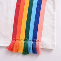 RAINBOW TASSEL SHIRT FOR SUMMER