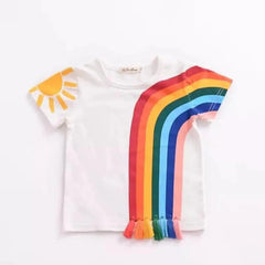 RAINBOW TASSEL SHIRT FOR SUMMER