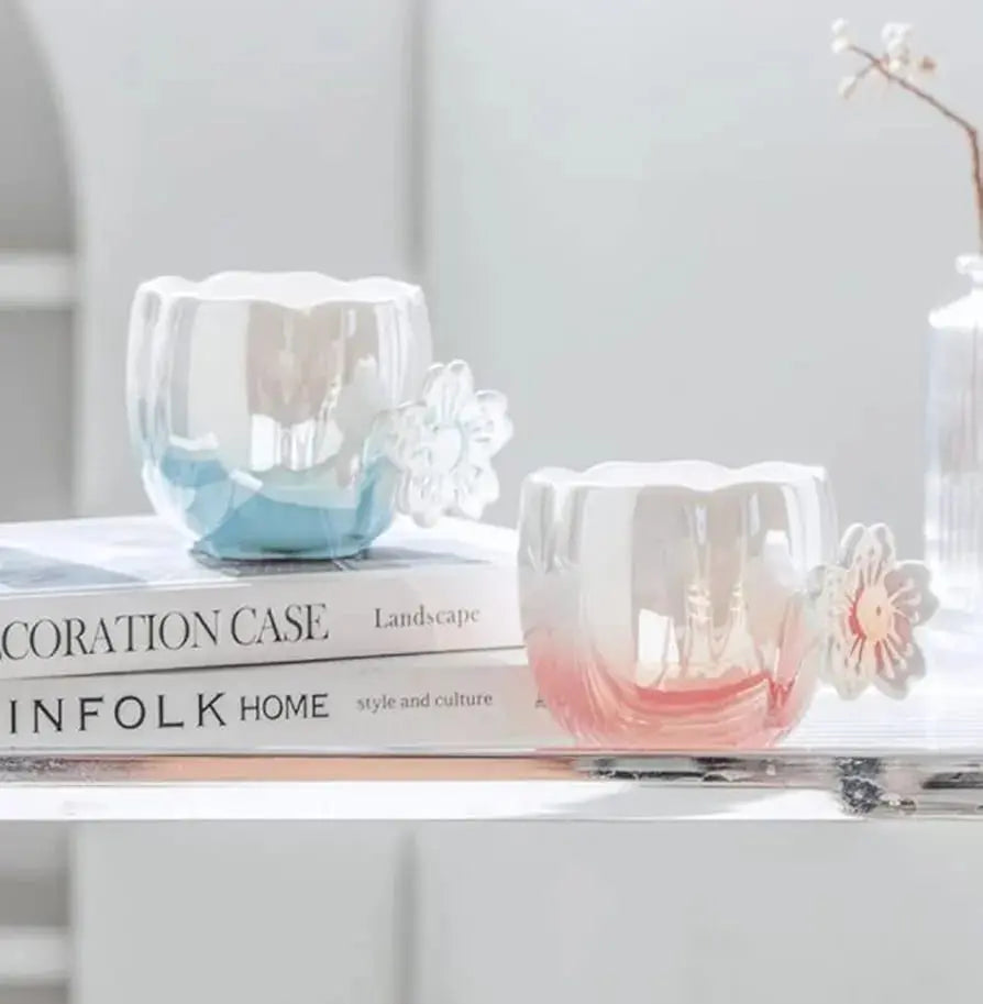 CERAMIC CHERRY BLOSSOM MUG SET SPARKLES