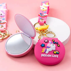 UNICORN MIRROR KEYCHAIN