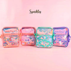 IRIDESCENT HOLOGRAPHIC SLING BAG