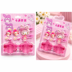 KAWAII GLASSES WITH MATCHING ACCESSORIES