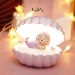FANTASY MERMAID SHELL LAMP