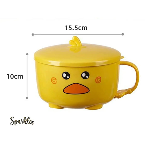 CUTE DUCK NOODLES BOWL