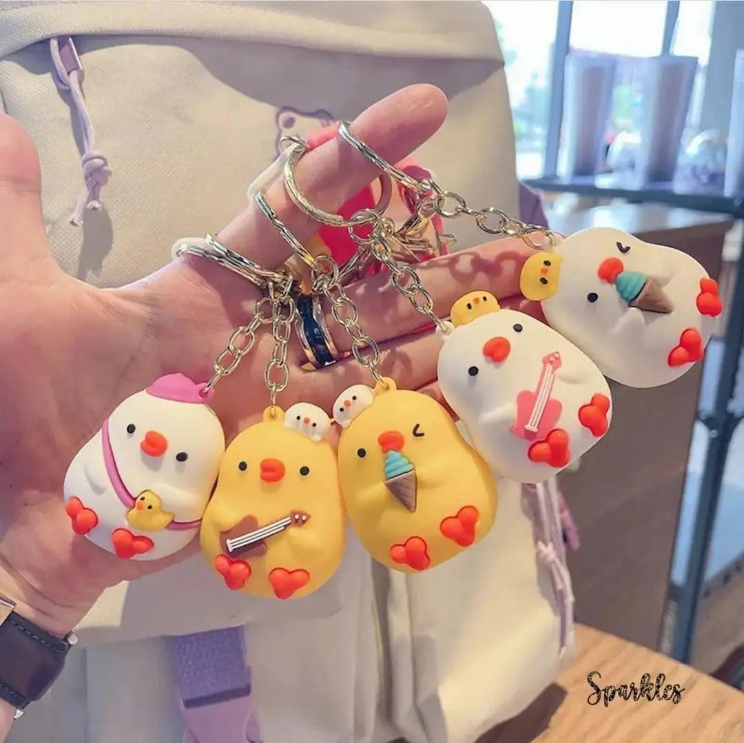 Chick Keychain HAPPY CHICK KEYCHAIN - Sparkles