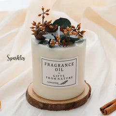 ROMANTIC DRIED FLOWER CANDLE