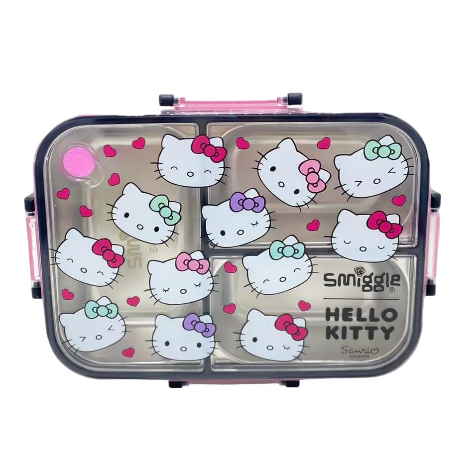 SMIGGLE STAINLESS STEEL TRIO LARGE LUNCH BOX SPARKLES