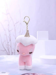 ADORABLE UNICORN PLUSH KEYCHAIN