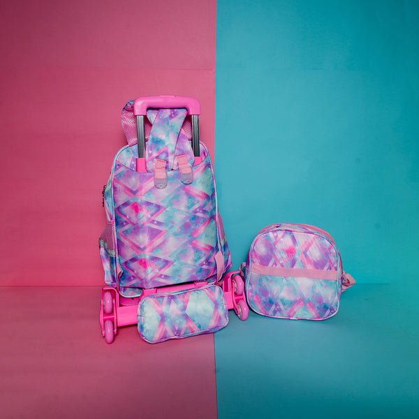 3 PC TROLLEY BACKPACK SET