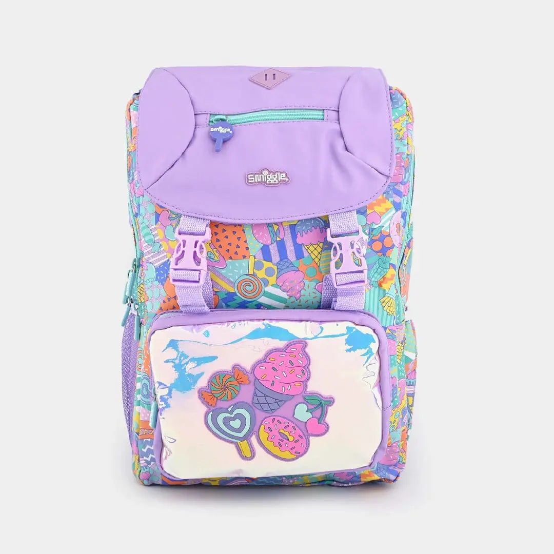 ORIGINAL PURPLE SWEETS FOLDOVER BACKPACK SPARKLES