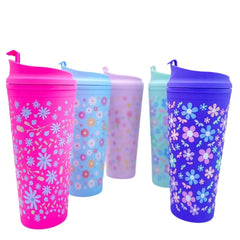 TRENDY FLORAL TUMBLER