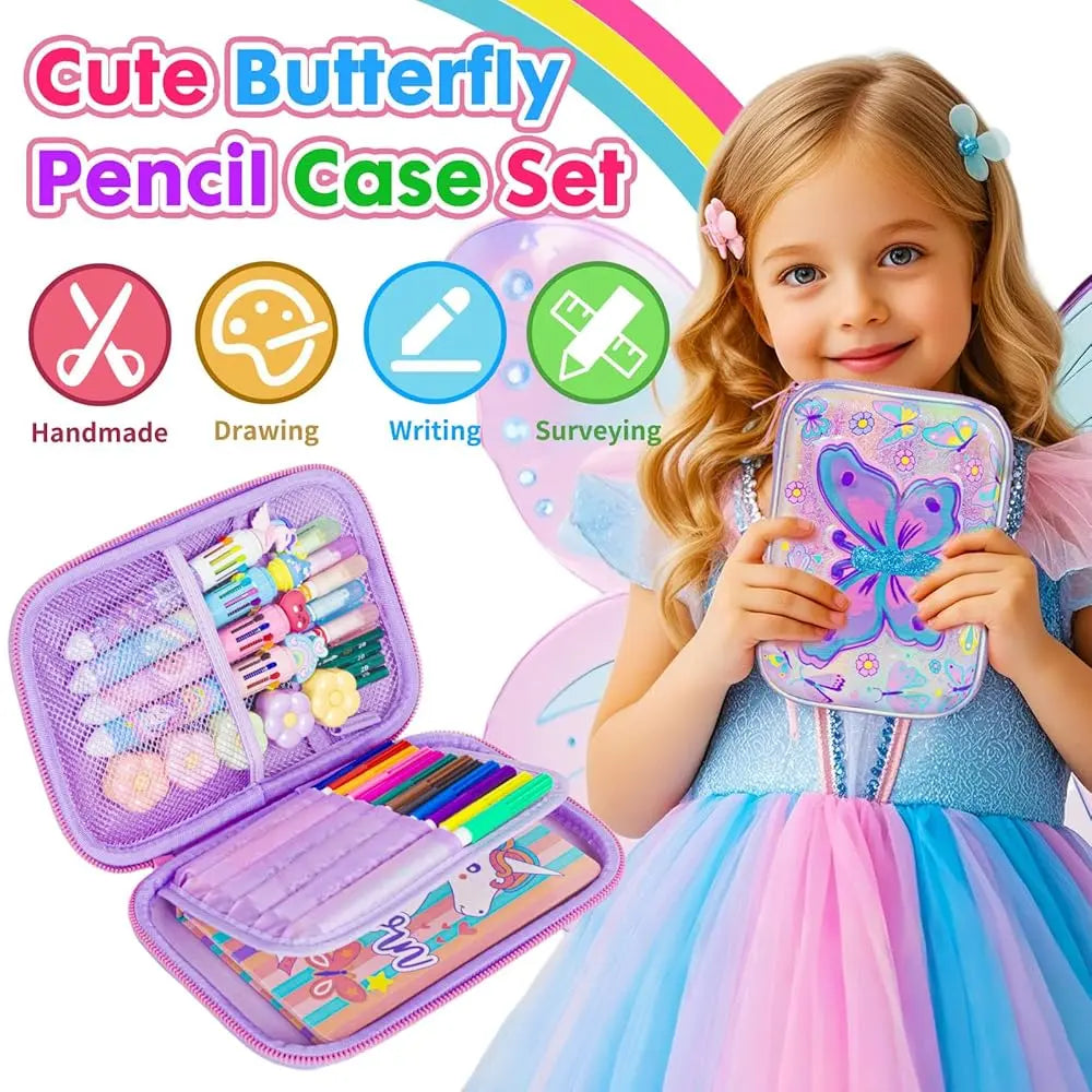 VEST BUTTERFLY STATIONERY SET SPARKLES