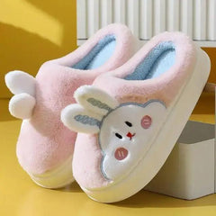 FLUFFY BUNNY SLIPPERS FOR WINTER