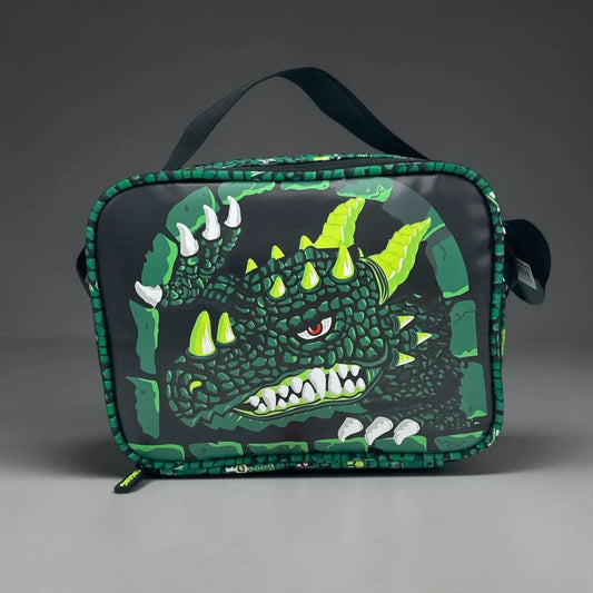 GREEN DINOSAUR INSULATED LUNCH BAG - Sparkles