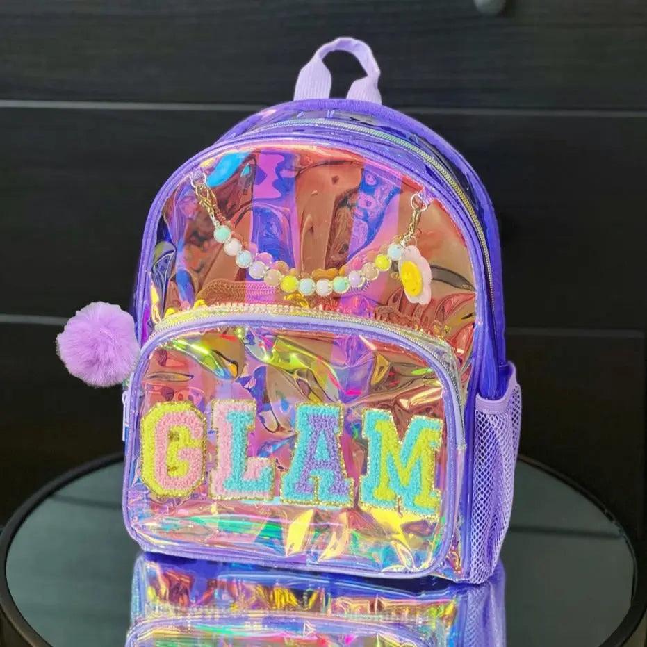 TRENDY HOLOGRAPHIC BACKPACK - Sparkles
