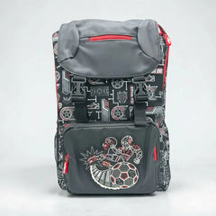 BLACK RED FLAP OVER BACKPACK