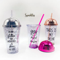 GLITTERY METALLIC SIPPER