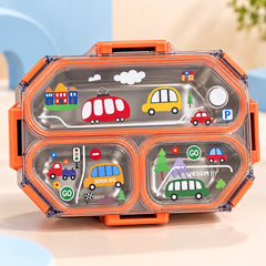 COOL & PRACTICAL STAINLESS STEEL COMPARTMENT LUNCH BOX