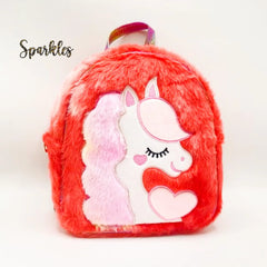 FLUFFY UNICORN BACKPACK