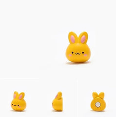 6 X ADORABLE BUNNY FRIDGE MAGNETS SET SPARKLES