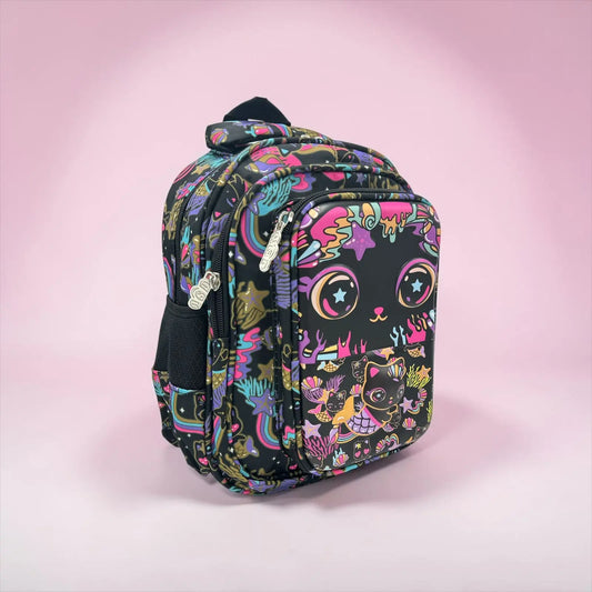 BLACK KITTY BACKPACK SPARKLES
