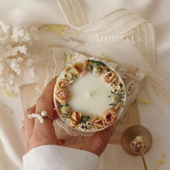 AROMATHERAPY DRIED FLOWER CANDLE