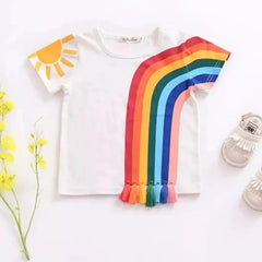 RAINBOW TASSEL SHIRT FOR SUMMER