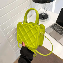 QUILTED SATCHEL BAG