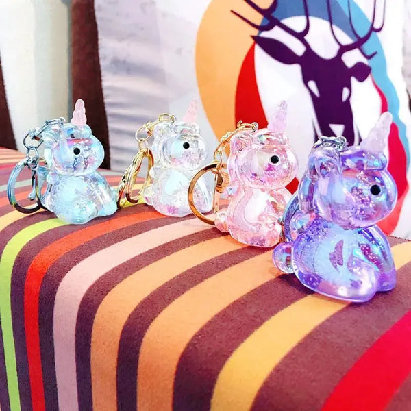 CRYSTAL UNICORN KEYCHAIN