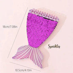 GLOSSY MERMAID TAIL NOTEBOOK
