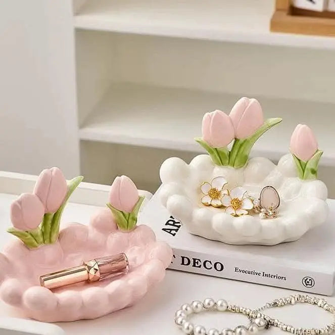 TULIP CERAMIC TRAY SPARKLES