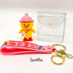 CHICK POUCH KEYCHAIN