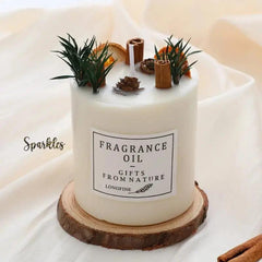 ROMANTIC DRIED FLOWER CANDLE