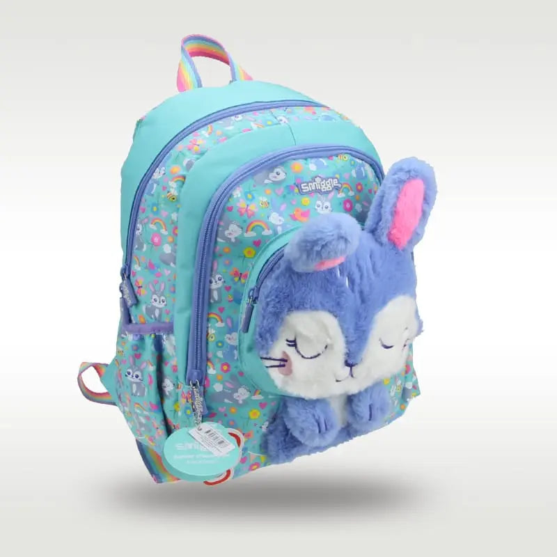 SMIGGLE PLUSH BUNNY BACKPACK SPARKLES