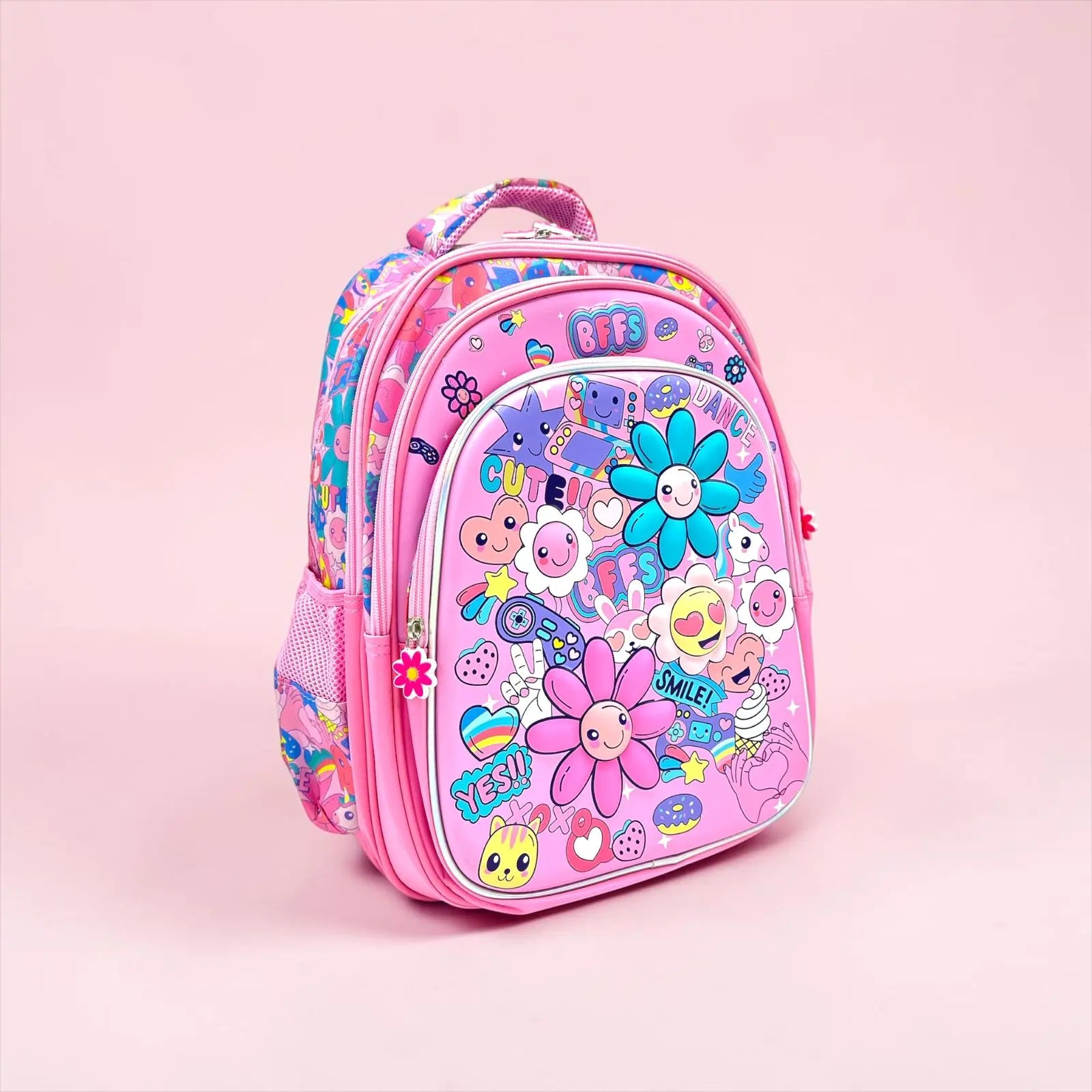 PINK FLORAL BACKPACK - Sparkles