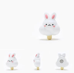 6 X ADORABLE BUNNY FRIDGE MAGNETS SET