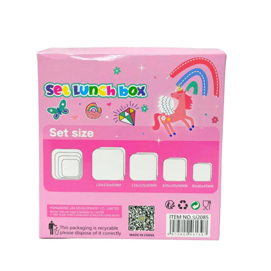 TRENDING 4 PC LUNCH BOX SET - Sparkles