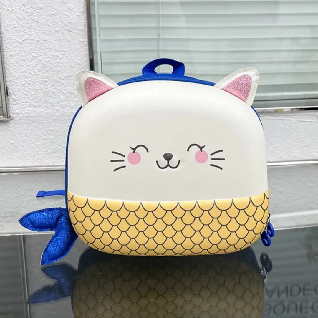 CUTE KITTY HARD SHELL BACKPACK SPARKLES